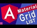 🔥Angular Material Grid List in angular 8 [Tutorial - 8]
