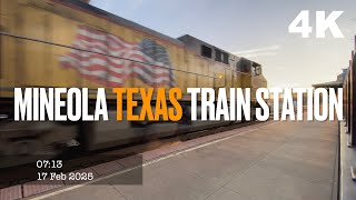 Mineola Texas Train Station February 17, 2025 0713 AM Camera4 4K 30fps