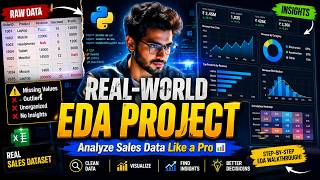 Real-World EDA Project in Python 🔥 | Analyze Sales Data Step-by-Step (Pandas + Seaborn) #datascience