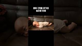 생후 2개월 아기, 칭찬했더니 기적이?! | 2-Month-Old Baby Reacts to Praise! #babygrowth #babyreaction