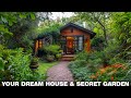 Be yourself in a small house and secret garden. Do you want a house like that?