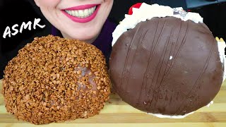 MASSIVE CHOCOLATE PROFITEROLE PUFF & CAKE SANDWICH 🎂 | No Talking | ASMR Mukbang | Messy Eating