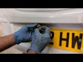 how to replace number plate bulb on vauxhall corsa registrationlamp