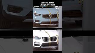 Volvo Vs Bmw Brutal 40mph Crash Test