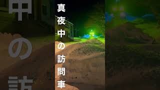 【除雪車】真夜中の訪問車2 #shorts #除雪車 #雪道 #冬 #真夜中