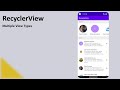 RecyclerView (Android Kotlin) : Multiple View Types
