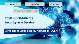 CCSK Domain 13 Security as a Service