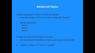 Infosys python interview questions part1