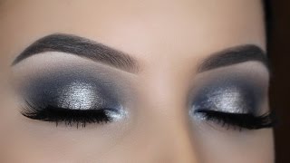 Smokey Silver Halo Eye Makeup Tutorial