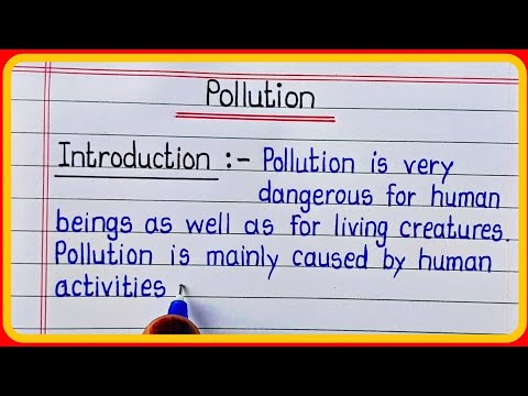 Essay On Pollution In English L Pollution Essay In English Writing ...