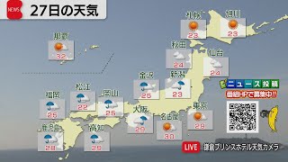 9月27日の天気