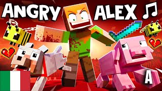 ANGRY ALEX [VERSIONE A] ITALIANO 🎵 Minecraft Animation Music Video