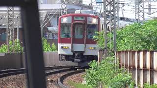 【近鉄電車】回送　近鉄南大阪線矢田駅～河内天美駅大和川橋梁