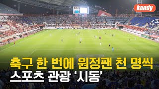 축구 한 번에 원정팬 천 명씩…스포츠 관광 ‘시동’ / KBS  2024.07.31.