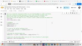 Calculate sample sizes using Python