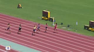 2年女子100m予選1組 千葉県中学総体2024