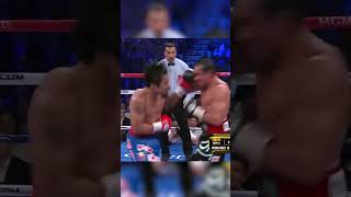 WARRIORS COLLIDE! Manny Pacquiao vs Juan Manuel Marquez III: Round 8-9 Highlights #shorts #boxing