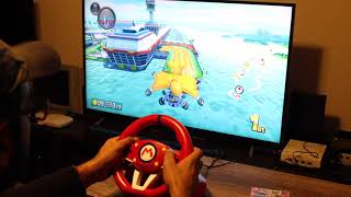 Nintando Switch Mario Kart Hori Wheel Mini Gameplay