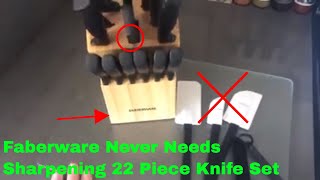 ✅  How To Use Farberware Never Needs Sharpening 22 Piece Knife Set Review