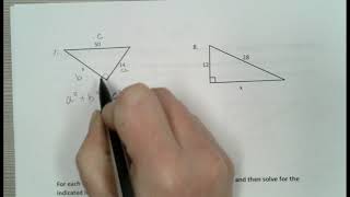 REVIEW For Pythagorean Theorem Test