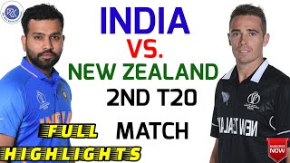 India Vs New Zealand 2nd T20 Cricket Match Highlight | New Zealand Vs India | New Zealand Tour India