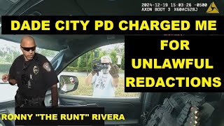 UNLAWFUL REDACTIONS OF BWC - DADE CITY PD VIOLATED FLORIDA'S PUBLIC RECORDS SUNSHINE LAW YET AGAIN