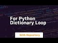 for python dictionary loop