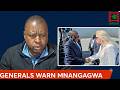 WATCH LIVE: Generals Warn Mnangagwa