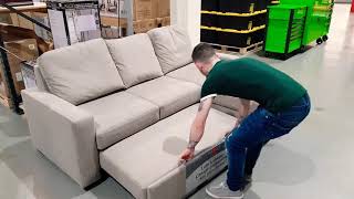 Testing out Costco's sofa beds