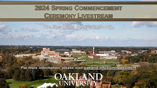 Spring 2024 Commencement; Friday, April 26, 2024, 9am EST/13:00 UTC