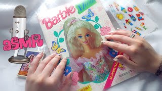 ASMR Мурашки 1 час! Журнал Барби Мода Panini 1995💕Альбом с наклейками 90х АСМР липкий шепот