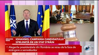 Klaus Iohannis: Călin Georgescu a fost susținut de un stat străin. Un atac la siguranța națională