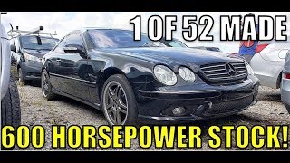 We Found A Crazy Rare Twin-Turbo V12 AMG Mercedes Sitting At A Salvage Auction & It Sounds Amazing!