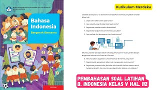 Pembahasan Soal Latihan Bahasa Indonesia Kelas V Halaman 112