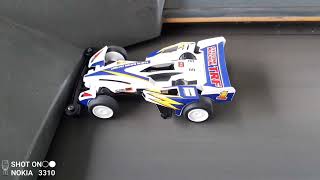 Tamiya Mini 4WD Cyclone Magnum TRF on Treadmill 14km/h