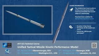 AVT-321 Technical Course on Unified Missile Kinetic Performance Model