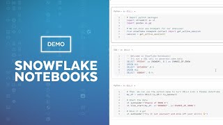 Snowflake Notebooks 101: SQL, Python, Streamlit \u0026 Snowpark