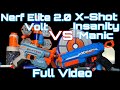 Which One Is Better? [The Nerf Elite 2.0 Volt] VS [X-Shot Insanity Manic!!] Full Video