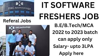 Jobs for freshers 2023 I Jobs in DXC Technology I Jobs in Noida I Jobs in Bangalore
