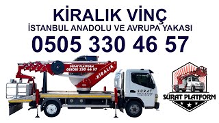 Anadolu Yakası Kiralık Sepetli Vinç 0505 330 46 57