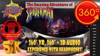 The Amazing Adventures of Spider-Man, 360 VR POV - Islands of Adventure [5K 360° | 360° + 3D Audio]