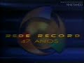 Rede Record | Vinheta comemorativa 47 Anos + Classificação indicativa (2000)