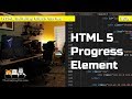 How to Create a HTML Progress Bar  - HTML Lesson 15