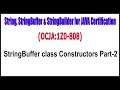 OCJA(1Z0 - 808) || StringBuffer class Constructors Part - 2