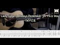 247.Lady Gaga - Always Remember Us This Way (Guitar Tab)