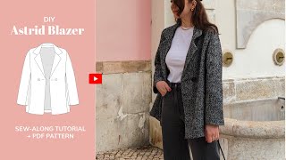 DIY Astrid Oversized Blazer Tutorial - tintofmintPATTERNS