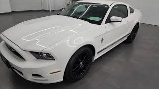 2013 FORD MUSTANG V6 PREMIUM PERFORMANCE WHITE 6 SPEED 4K WALKAROUND 22D113A SOLD!