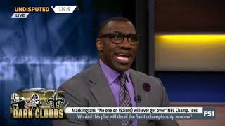 Undisputed | Shannon Sharpe REACTS on Mark Ingram's speech "No one on (Saints) will ever get over"