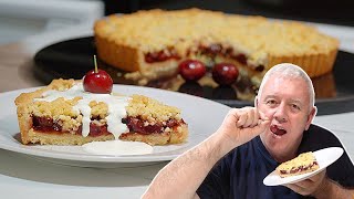 EASY Cherry Crumble Pie – Buttery Crust \u0026 Sweet Cherry Filling