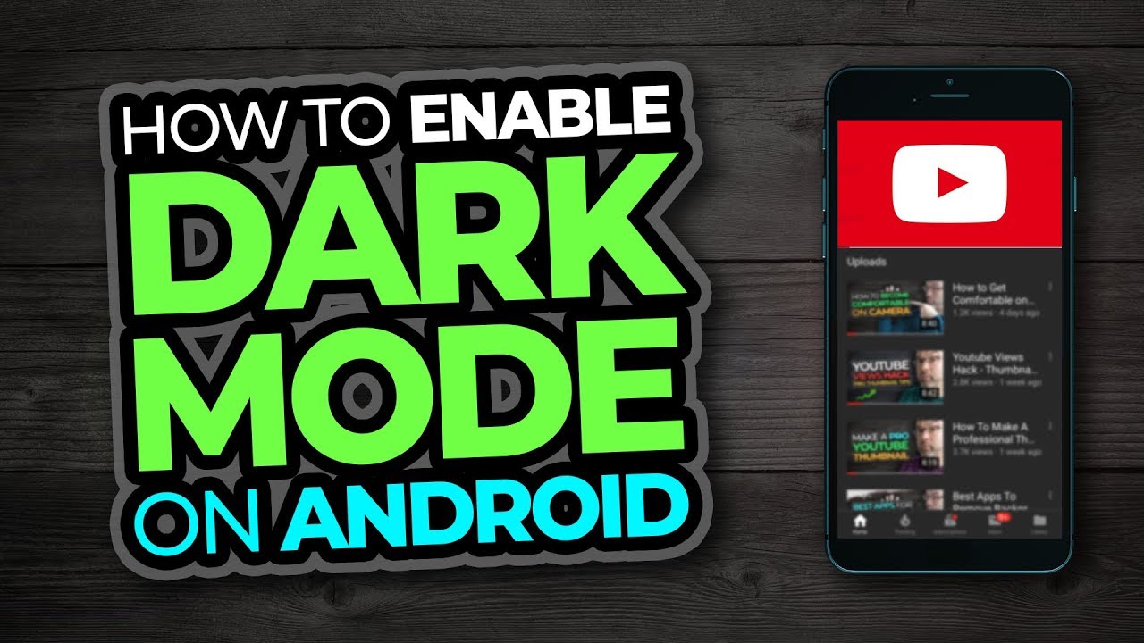 How To Enable Dark Mode On Youtube Android - YouTube